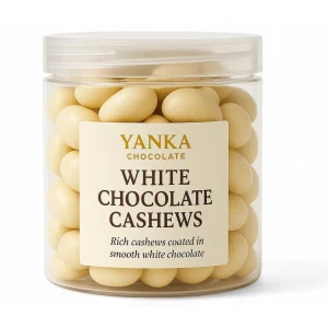 שוקולד מצופה White Cashew Elegance