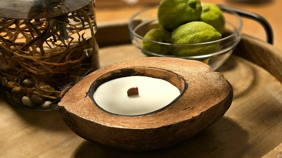 נר קוקוס טבעי